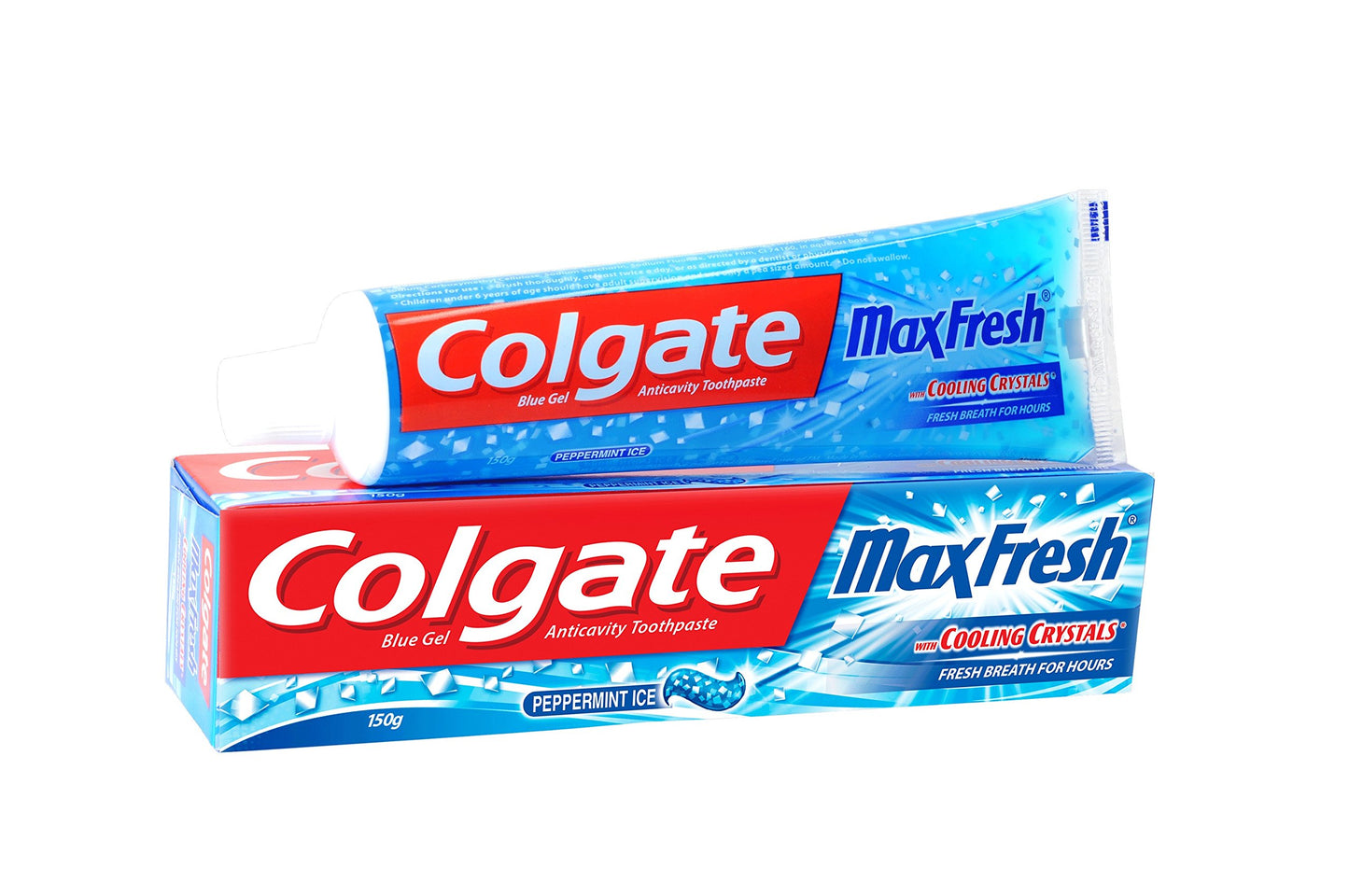 COLGATE MAX FRESH  BLUE 150G ( 153 MRP X 96 PCS )